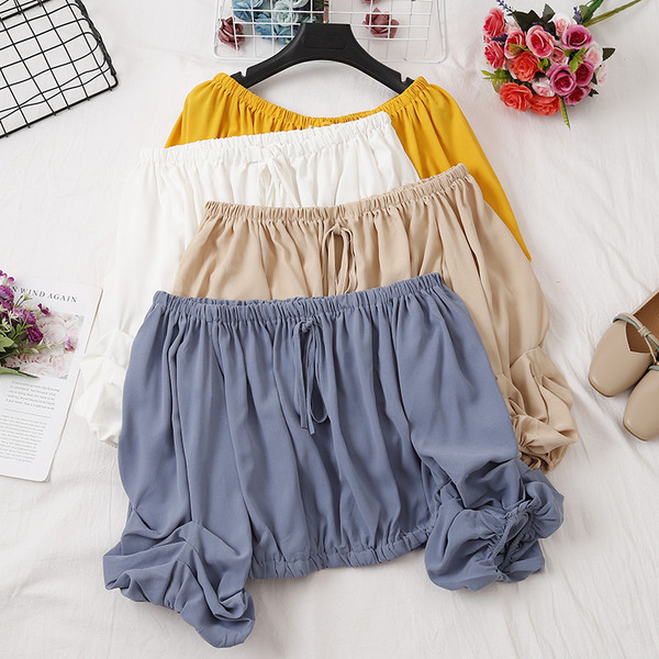 Modern női blúz több színben-nyakkendős