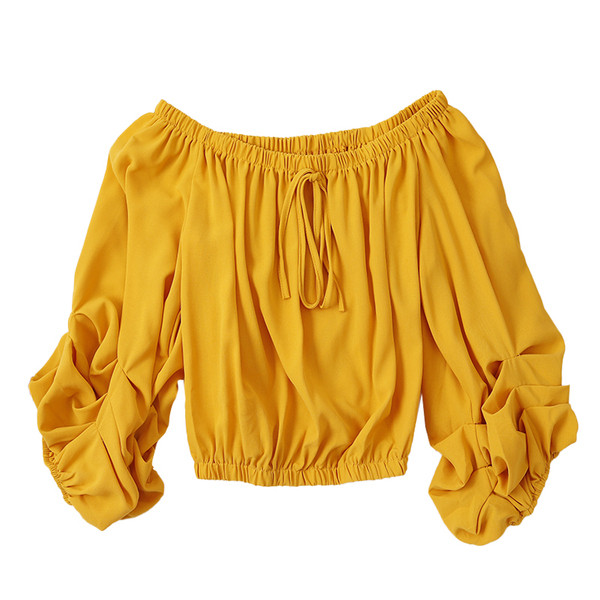 Modern női blúz több színben-nyakkendős