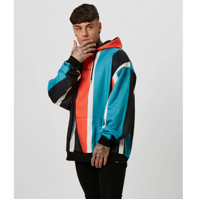 Új modell férfi pulóver felirattal és kapucnival több színben