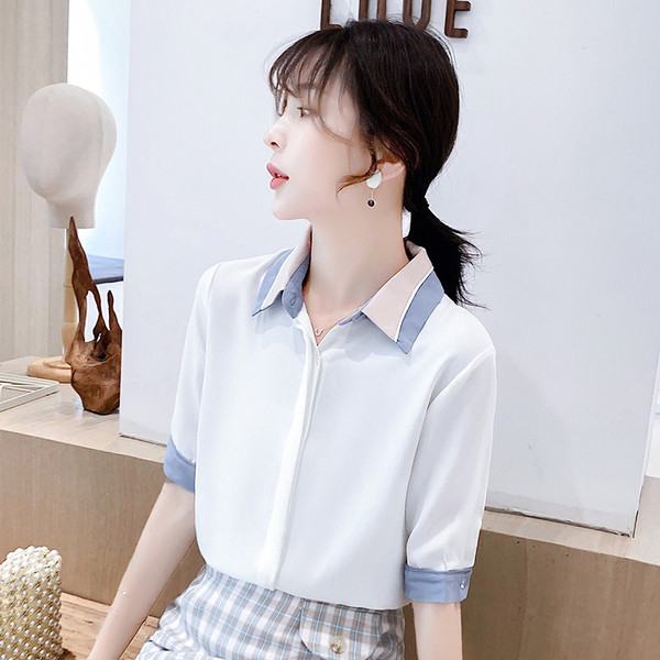 Alkalmi női ing két színben, hosszú ujjal