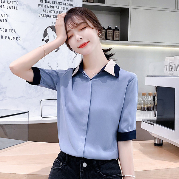 Alkalmi női ing két színben, hosszú ujjal