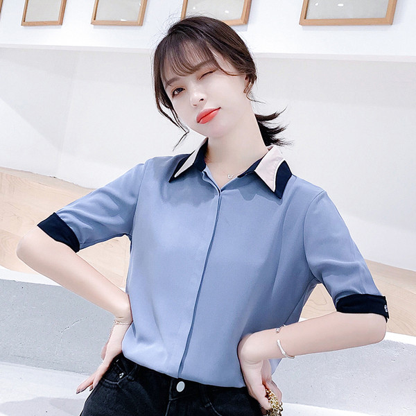 Alkalmi női ing két színben, hosszú ujjal