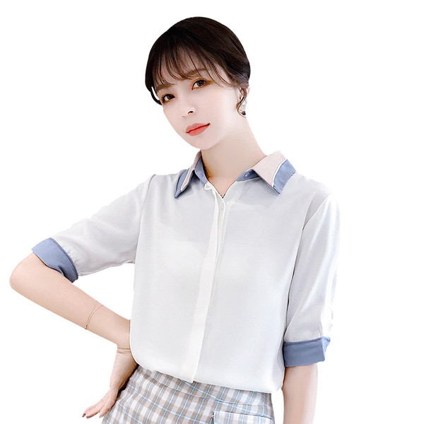 Alkalmi női ing két színben, hosszú ujjal