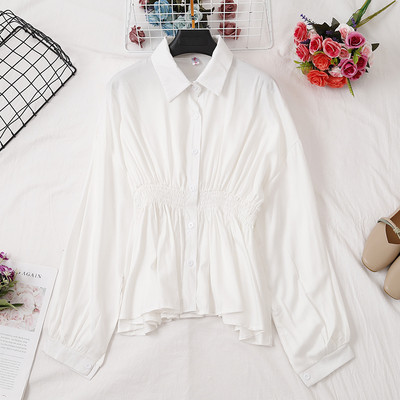 Modern női ing négy színben, gombokkal és gumírozott derékkal