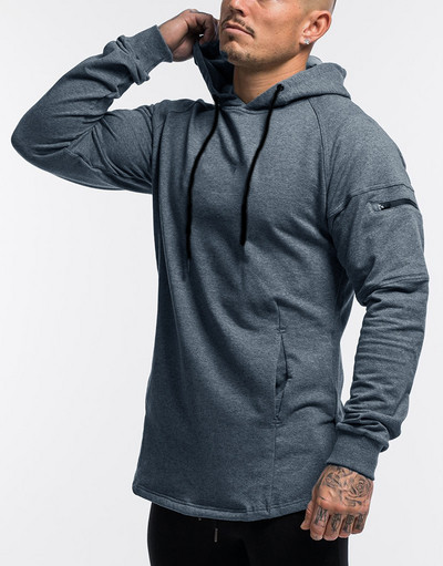 Hanorac pentru bărbați cu buzunare și glugă în patru culori