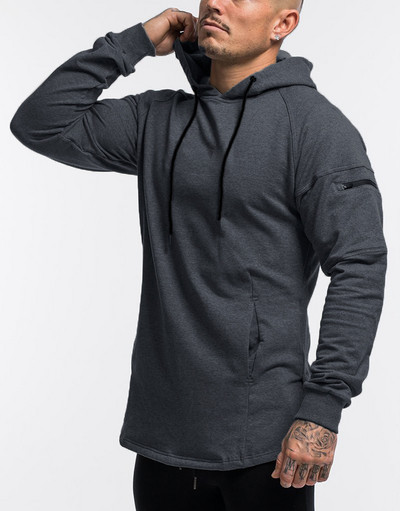 Hanorac pentru bărbați cu buzunare și glugă în patru culori