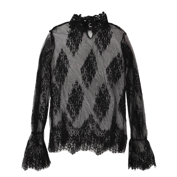 Aktuális női csipkeblúz - fehér és fekete színben