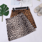 Fusta de dama eleganta cu talie inalta si model leopard