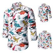 Modern férfi ing Karcsú modell színes mintával