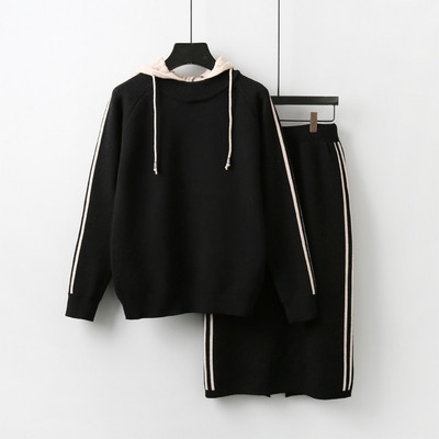 Μοντέρνο χειμερινό γυναικείο σετ σε δύο μέρη