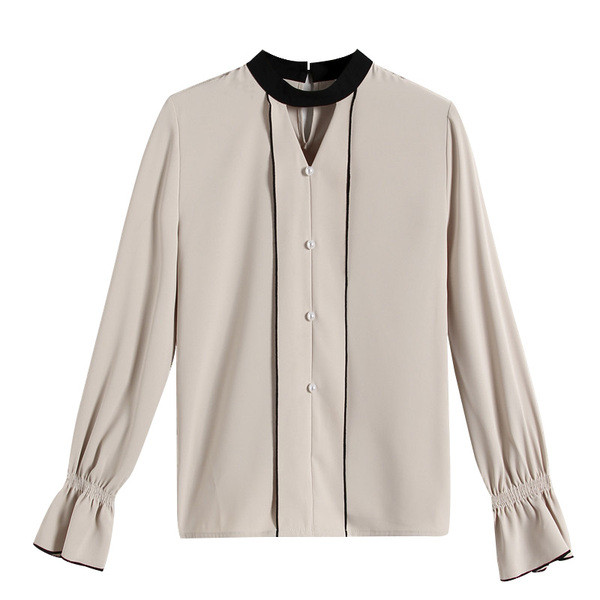 Cămașă elegantă de damă în mai multe culori cu mâneci lungi