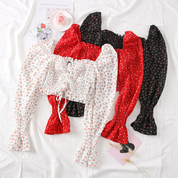 Modern női blúz nyakkendővel és szögletes nyakkivágással - több színben