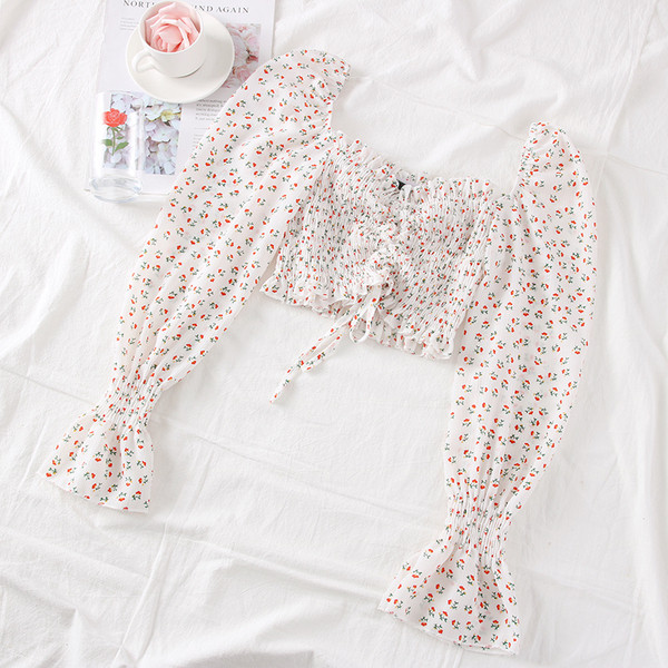 Modern női blúz nyakkendővel és szögletes nyakkivágással - több színben