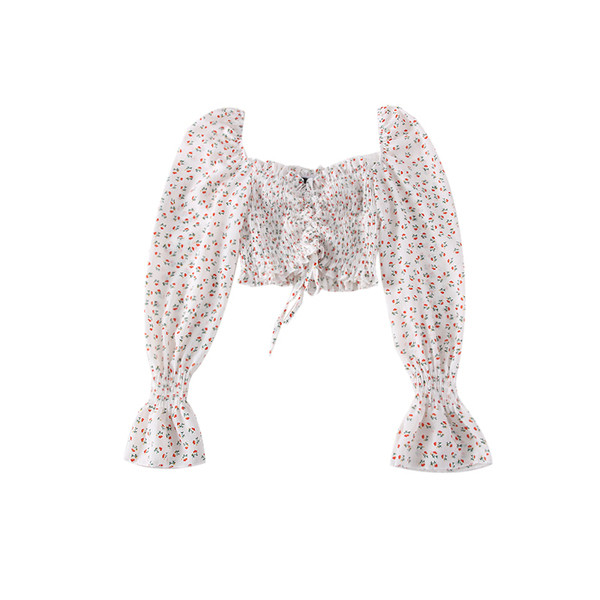 Modern női blúz nyakkendővel és szögletes nyakkivágással - több színben