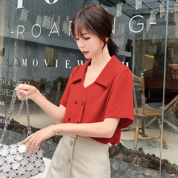 Alkalmi női ing több színben, gombokkal