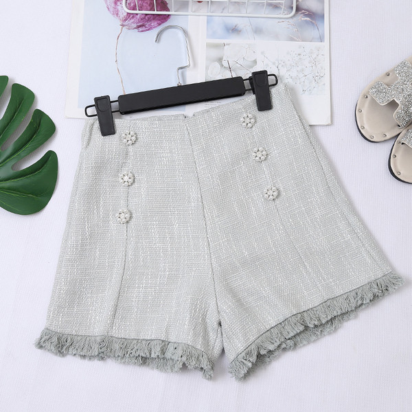 Divatos női nadrág négy színben, gombokkal, magas derékkal