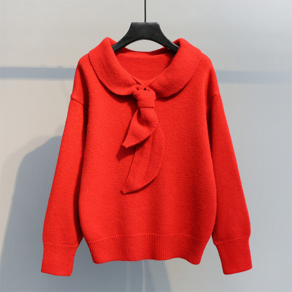 Női téli pulóver O-nyakkal, többféle színben