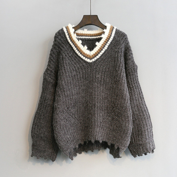 Téli női pulóver aszimmetrikus modell három színben