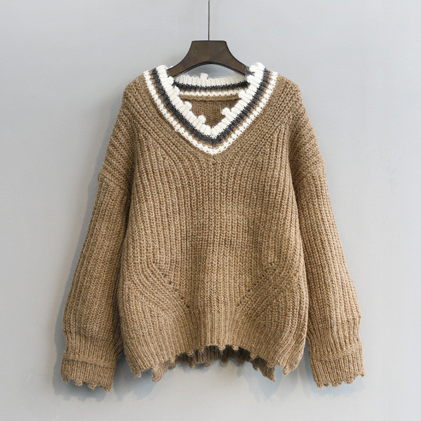 Téli női pulóver aszimmetrikus modell három színben