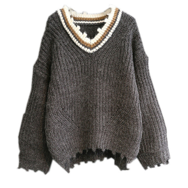 Téli női pulóver aszimmetrikus modell három színben