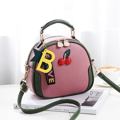 Geanta casual dama cu element 3D si fermoar in mai multe culori