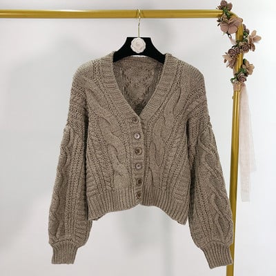 Μοντέρνα γυναικεία ζακέτα  με κουμπιά - δύο χρώματα