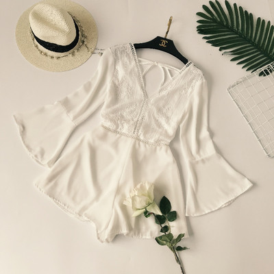 Κομψές γυναικείες φόρμες με μανίκια και δαντέλα λωτού σε διάφορα χρώματα