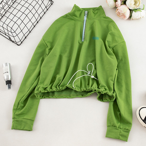 Καθημερινή  γυναικεία μπλούζα φαρδύ  μοντέλο με φερμουάρ και κορόνια