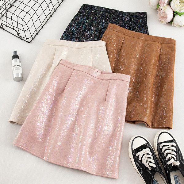 Aktuális női szoknya magas derékkal - négy színben