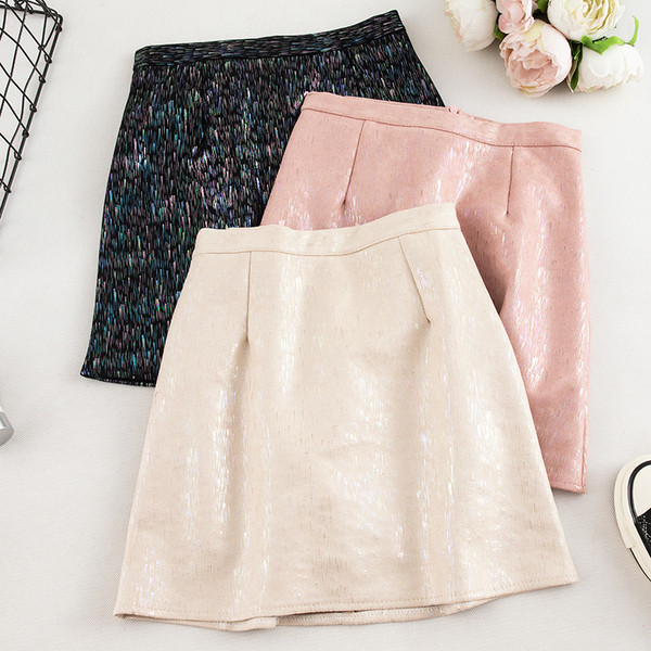 Aktuális női szoknya magas derékkal - négy színben