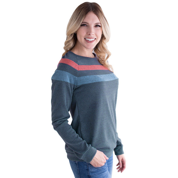 Női csíkos pulóver