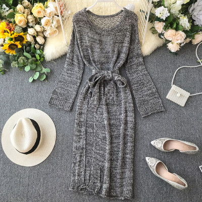 Alkalmi női ruha övvel, különböző színekben