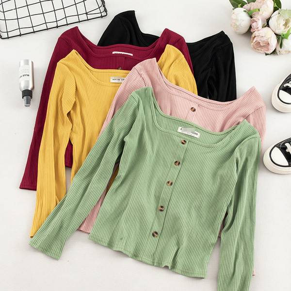 Νέο μοντέλο γυναικείο μπλούζα σε διάφορα χρώματα με κουμπιά