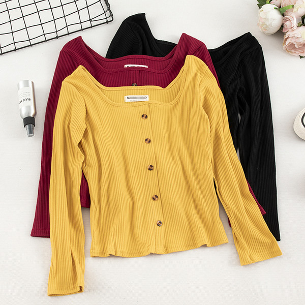 Νέο μοντέλο γυναικείο μπλούζα σε διάφορα χρώματα με κουμπιά