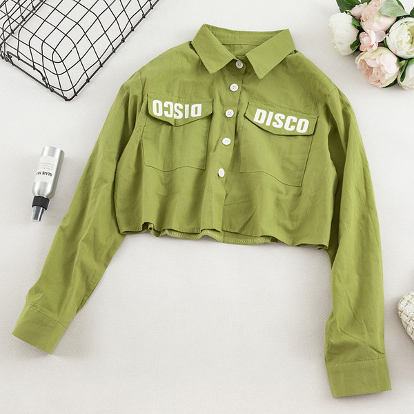 Μοντέρνο γυναικείο πουκάμισο σε διάφορα χρώματα με επιγραφές