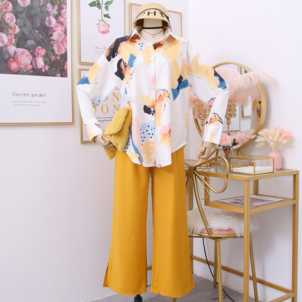 Új modell női szett ing + nadrág