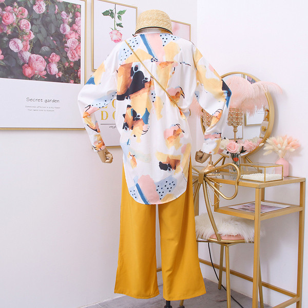 Új modell női szett ing + nadrág