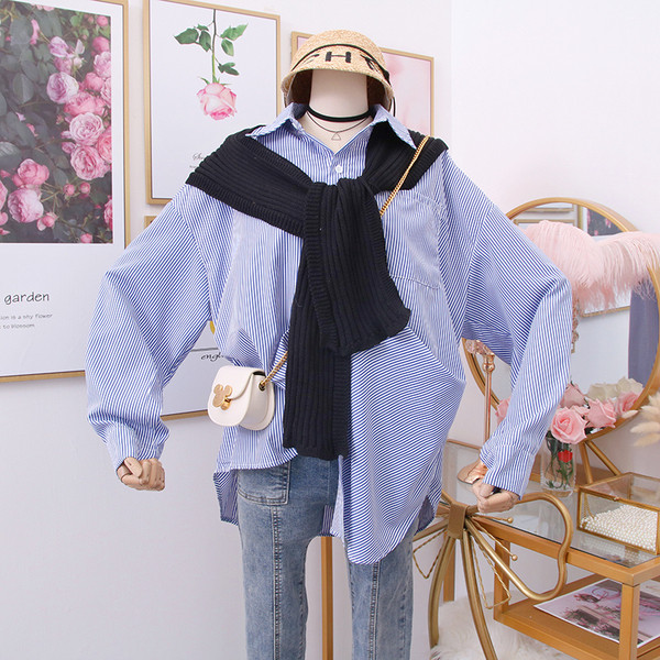 Cămașă de damă modernă - model larg în două culori