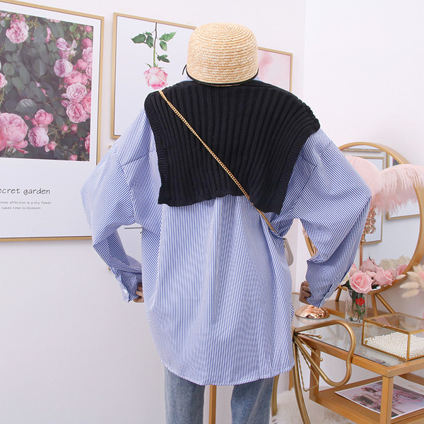 Cămașă de damă modernă - model larg în două culori