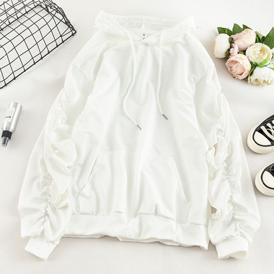 Καθημερινή  γυναικεία μπλούζα σε τρία χρώματα με τσέπη και κορδόνια