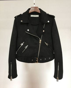 Μοντέρνο γυναικείο μπουφάν οικολογικό βελούδο με ζώνη σε διάφορα χρώματα