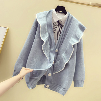 Casual γυναικεία ζακέτα  με κουμπιά σε διάφορα χρώματα