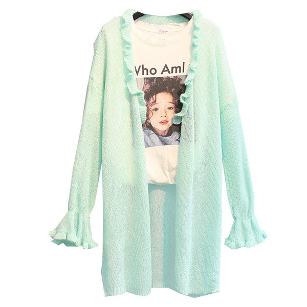 Cardigan dama - model lung in patru culori