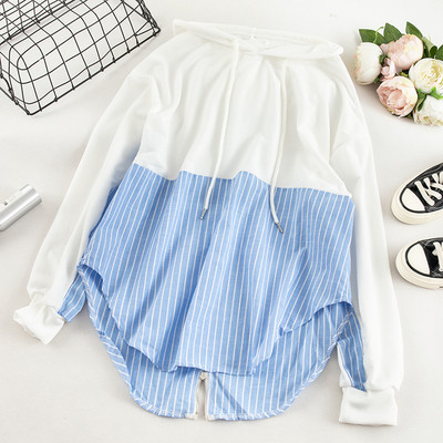 Αθλητική casual γυναικεία μπλούζα σε τρία χρώματα με φερμουάρ και κορδόνια