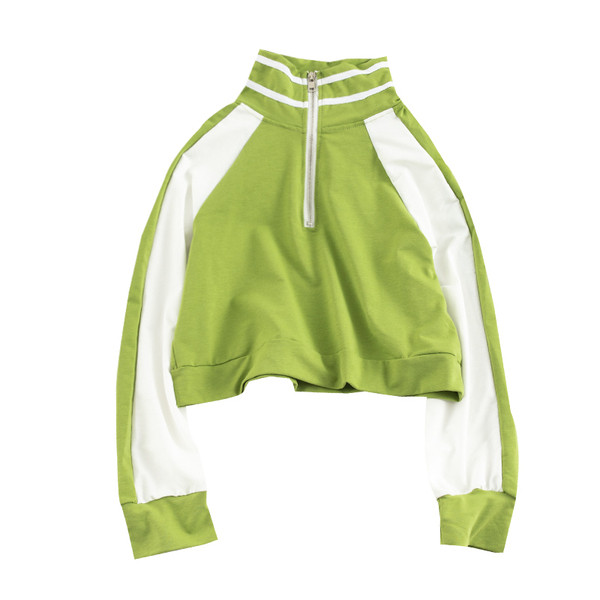 Női alkalmi blúz három színben cipzárral és gallérral