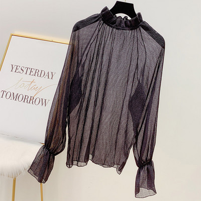 Modern női sifon ing három színben