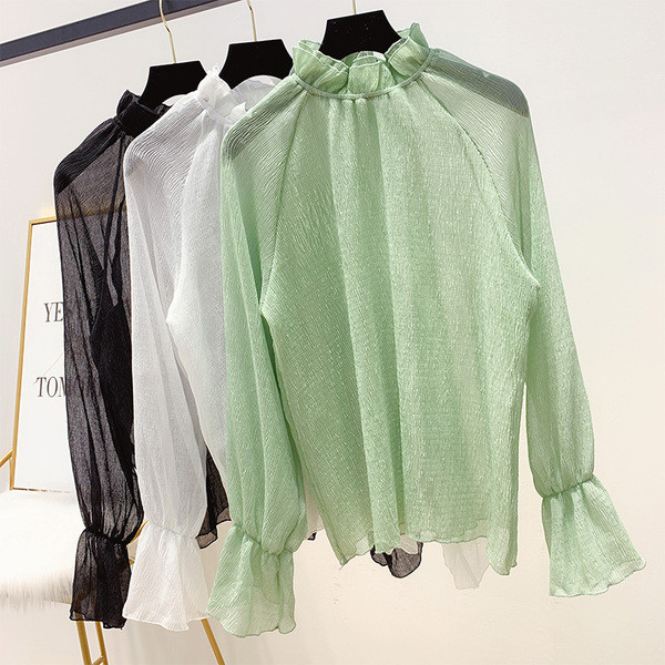 Modern női sifon ing három színben