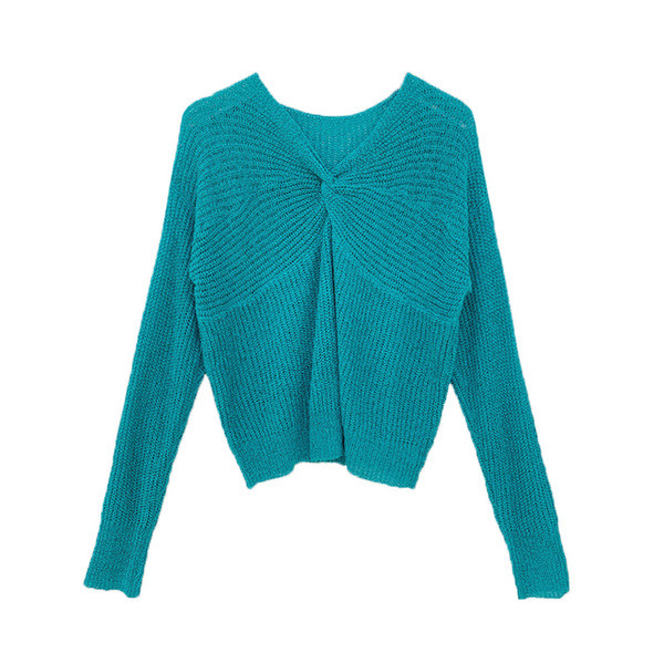 Pulover de dama model nou cu decolteu in V in mai multe culori