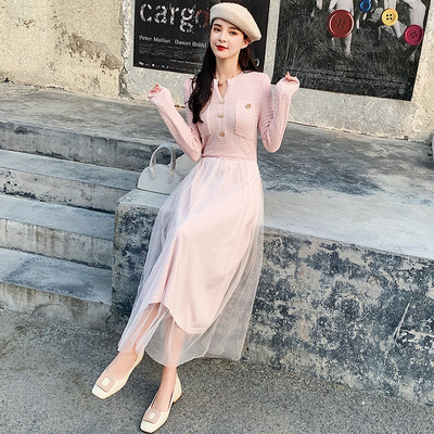 Alkalmi női ruha hosszú ujjal