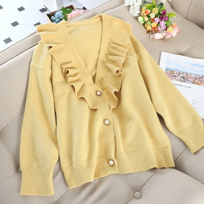 Μοντέρνα γυναικεία ζακέτα με κουμπιά σε διαφορετικά χρώματα